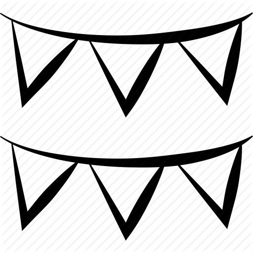 Banner, Birthday, Cute, Decoration, Flag, Party, Set Icon