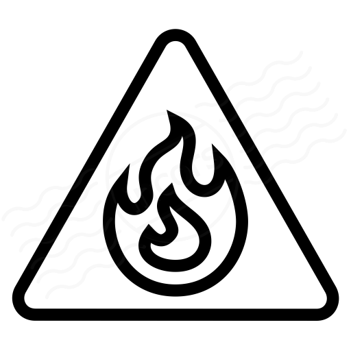 Iconexperience I Collection Sign Warning Flammable Icon