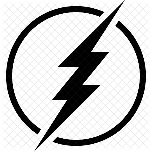 Flash Black And White Logo Png Images