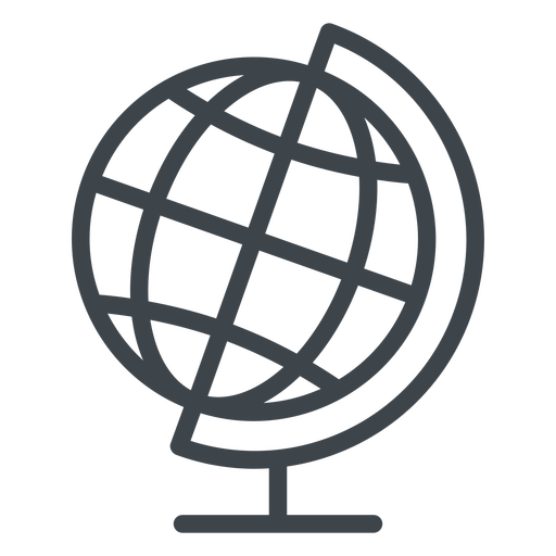Geography Globe Flat School Icon