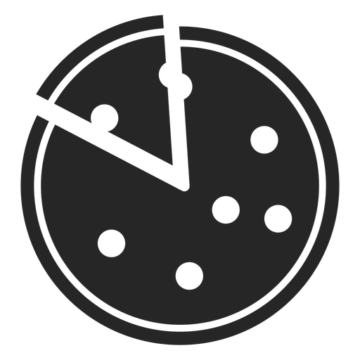 Pizza And Slice Flat Icon