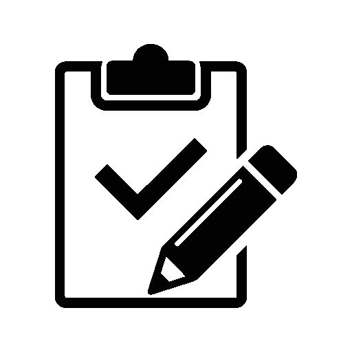 Clipboard Variant With Pencil And Check Mark Variant Free Vector