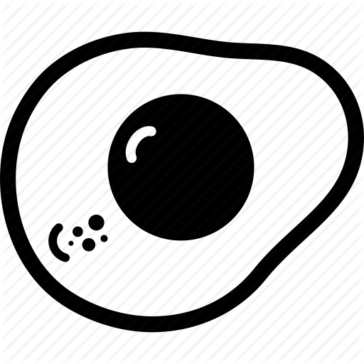 Cook, Eggs, Flat Icon, Fried Egg, Kitchen, Restaurant Icon