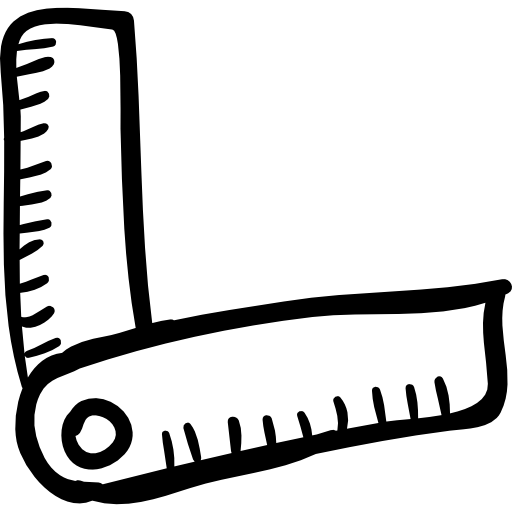 Ruler Flexible Hand Drawn Construction Tool Icons Free Download