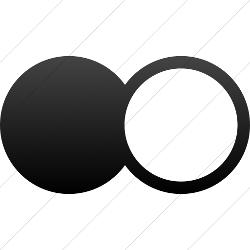 Simple Black Gradient Raphael Icon