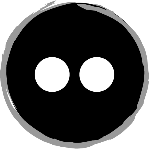 Free Gray Social Media Art Brush Style Icon Designed