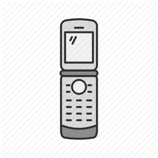 Classic Phone, Flip Phone, Motorola, Text Icon