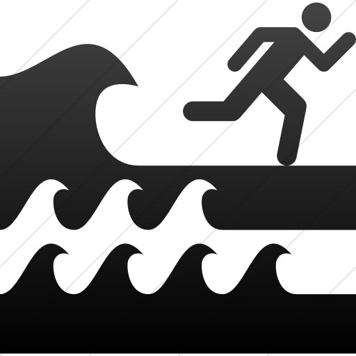 Simple Black Gradient Iconathon Flash Flood Basn