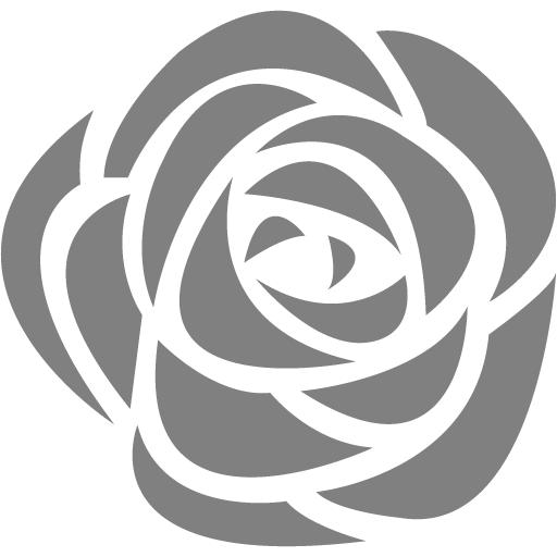 Gray Rose Icon