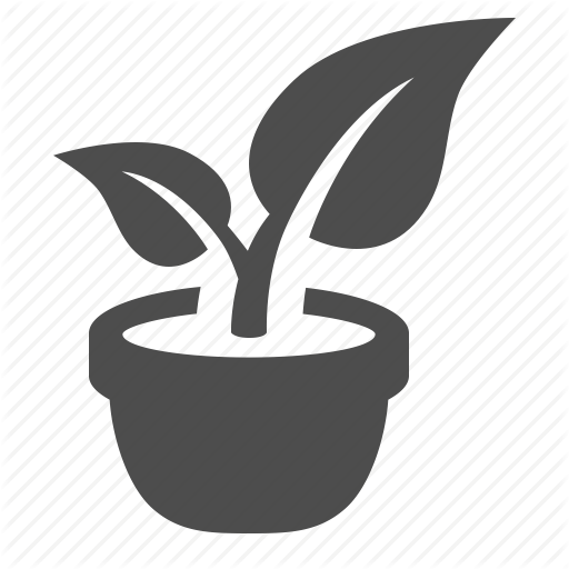 Flower, Leaf, Office, Plant, Pot, Potted Icon
