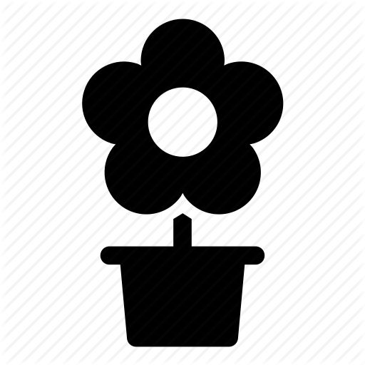 Flower, Pot Icon