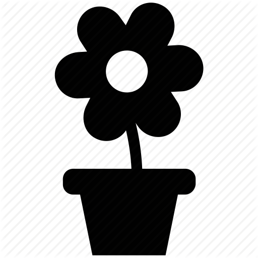 Daisy, Flower, Greenness, Nature, Plant, Pot, Potted Plant Icon