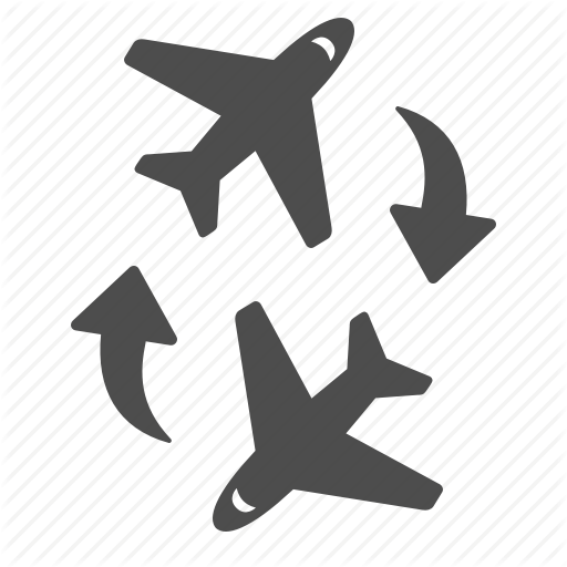Airplane, Airport, Arrows, Connection, Flight, Flying, Plane Icon