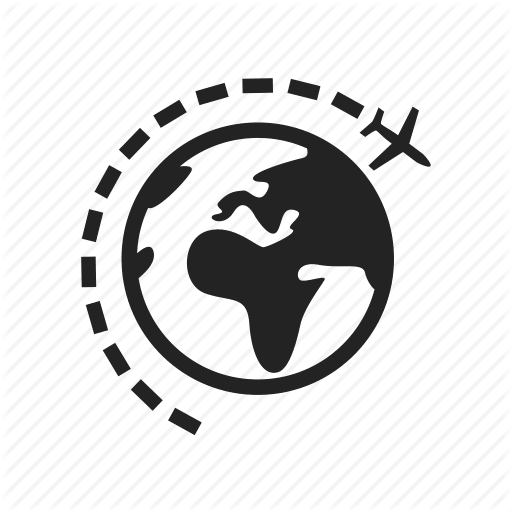 Earth Find Flight Fly Globe Map Travel Icon Icon Search Engine