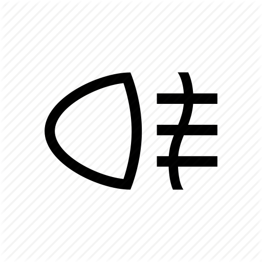 Beam, Car, Fog, Light Icon