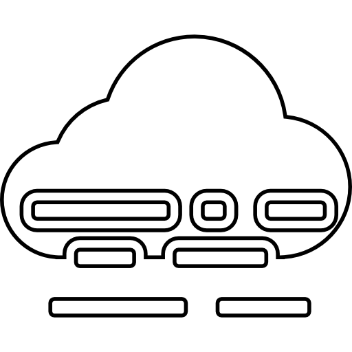 Fog And Cloud Thin Outline Icons Free Download