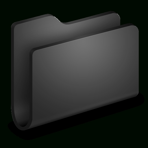 Generic Black Folder Icon Alumin Folders Iconset Wil Nichols