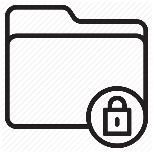 Document, File, Folder, Lock Icon