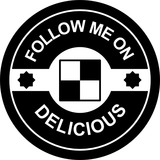 Follow Me On Delicious Badge Icons Free Download