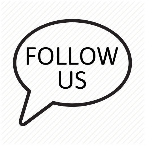 Bubble, Chat, Communication, Follow Us, Speech, Talk Icon