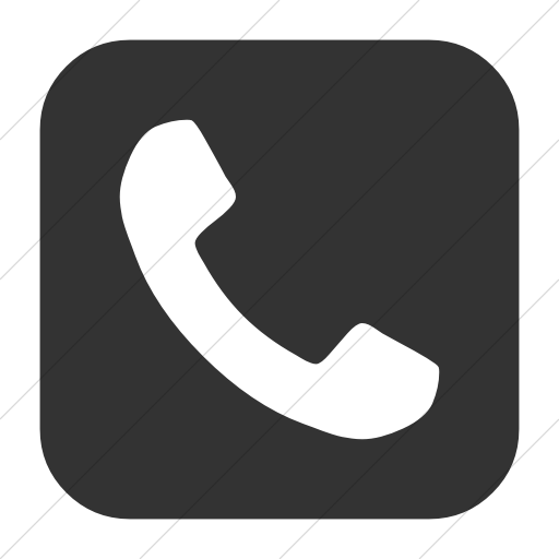 Simple Dark Gray Bootstrap Font Awesome Phone Square Icon