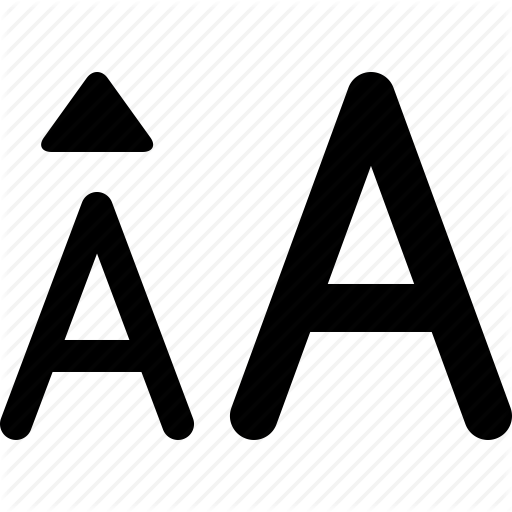 Change, Font, Increase, Larger, Letter, Size, Type Icon