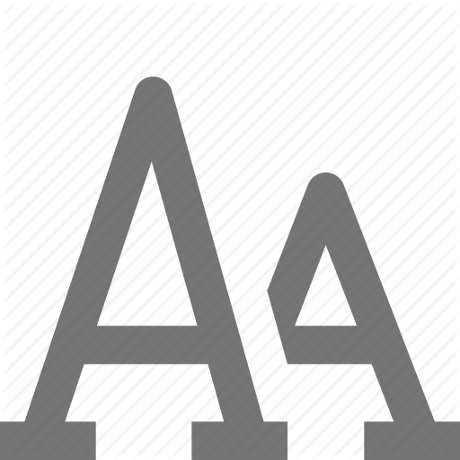 Controls, Document, Font, Letter, Settings, Size, Tools, Type Icon