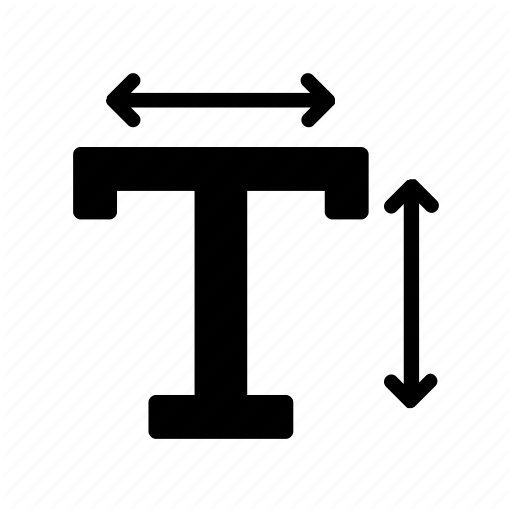 Design, Font, Size, Text Icon