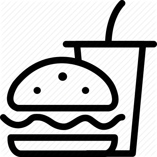 Burger, Coke, Cola, Drink, Fast Food, Hamburger Icon