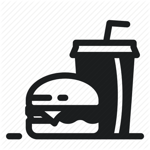 Burger, Cola, Court, Food, Menu Icon