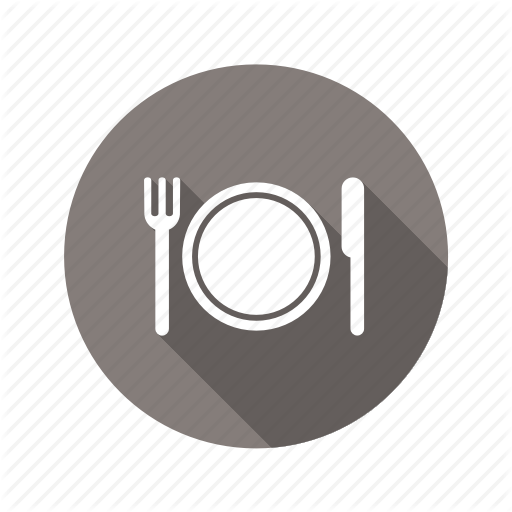 Eat, Food, Fork, Knife, Lunch, Plate, Restaurant Icon