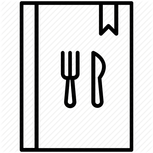 Book, Cutlery, Food, List, Menu, Restaurant, Yummy Icon