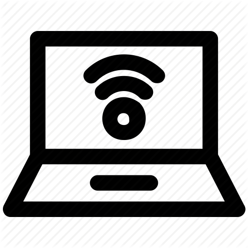 Connection, Data, Internet, Laptop, Network, Wifi Icon