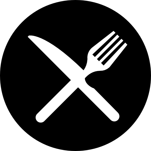 Food Plate Black Icon