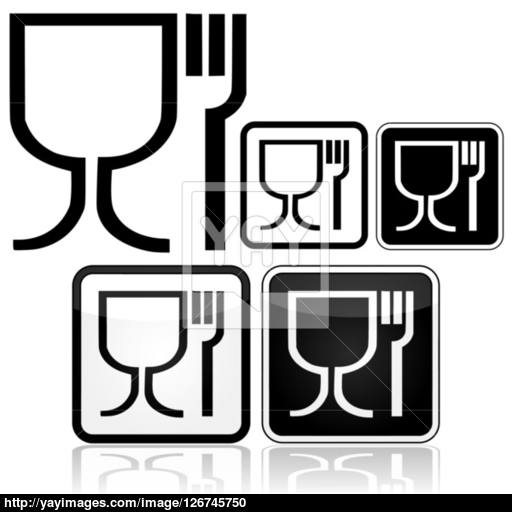 Food Safe Icons Vector