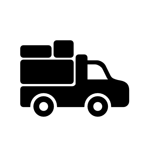 Truck, Loaded Flat Icon Free Flat Icons All Shapes, Colors