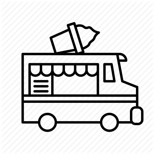 Business, Food, Ice Cream, Street, Truck Icon