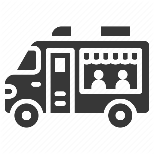 Commerce, Fast Food, Food, Restaurant, Transport, Truck Icon