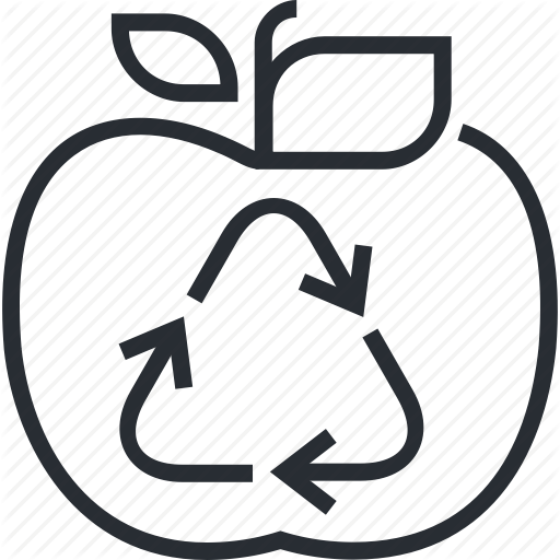 Ecology, Environment, Food, Line, Recycling, Thin, Waste Icon