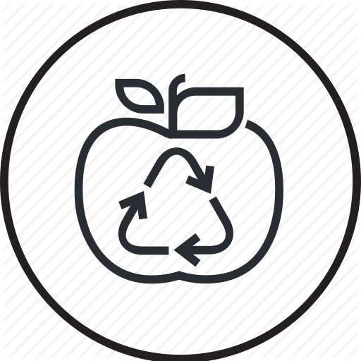 Ecology, Environment, Food, Line, Recycling, Waste Icon