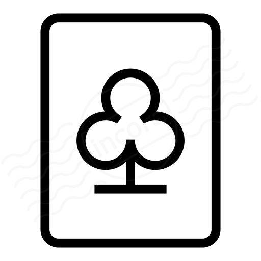 Iconexperience I Collection Playing Card Clubs Icon