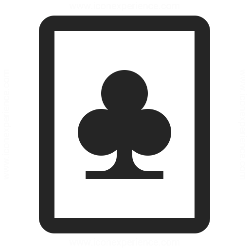 Playing Card Clubs Icon Iconexperience