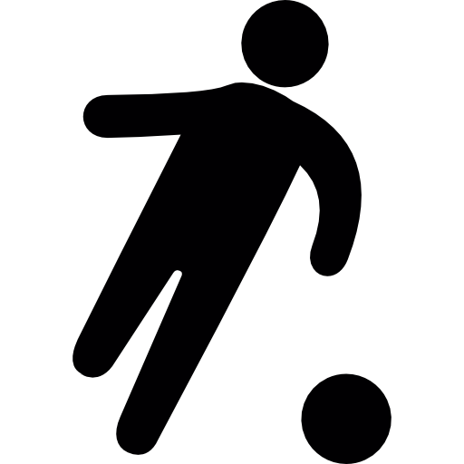 Football Player Black Shape, Ios Interface Symbol Icons Free