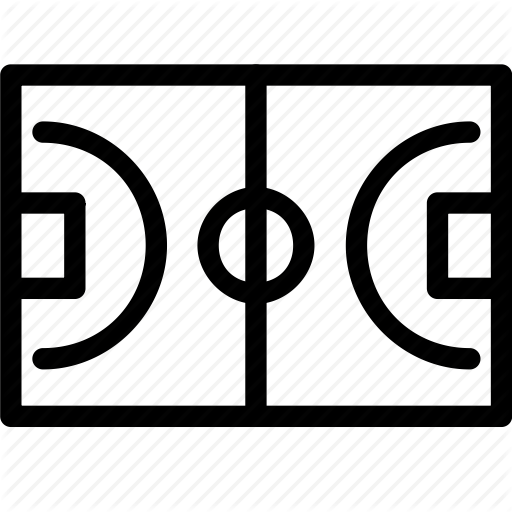 Ball, Court, Football, Game, Green, Sports, Stadium Icon