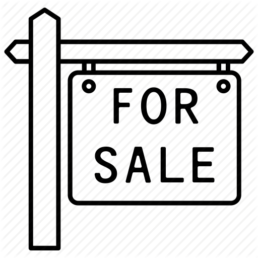 Estate, For, House, Property, Real, Sale, Sign Icon