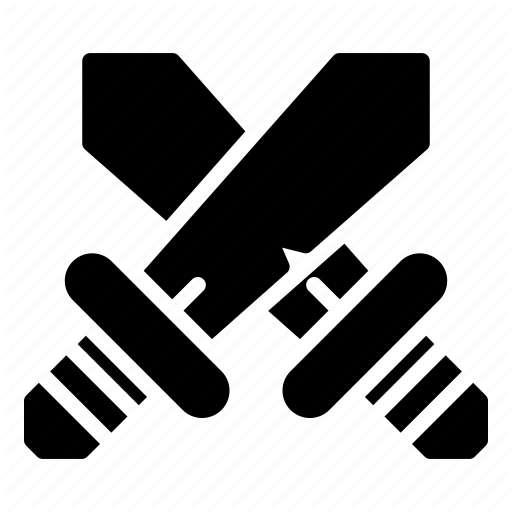 Cross, Game, Swords Icon