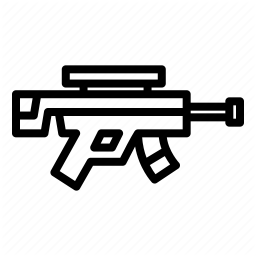 Battle Royal, Fortnite, Game, Gun, Pubg, Rifle Icon