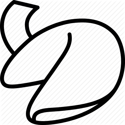 Chinese, Cookie, Fortune, Paper, Ribbon, Snack Icon