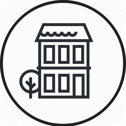 Building, House, Icon, Line, Location, Office, Real Estate Icon