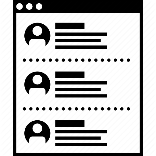 Chat, Forum, Posts, User Flow, User Interface, Ux Pattern Icon